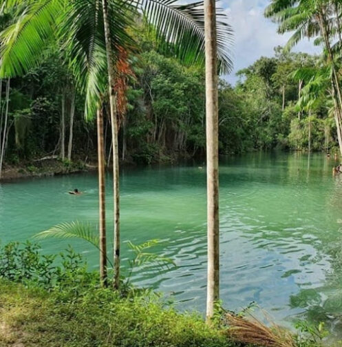 Lagoa ‘Azul Verde’ do Jorge Teixeira é opção de lazer para toda família