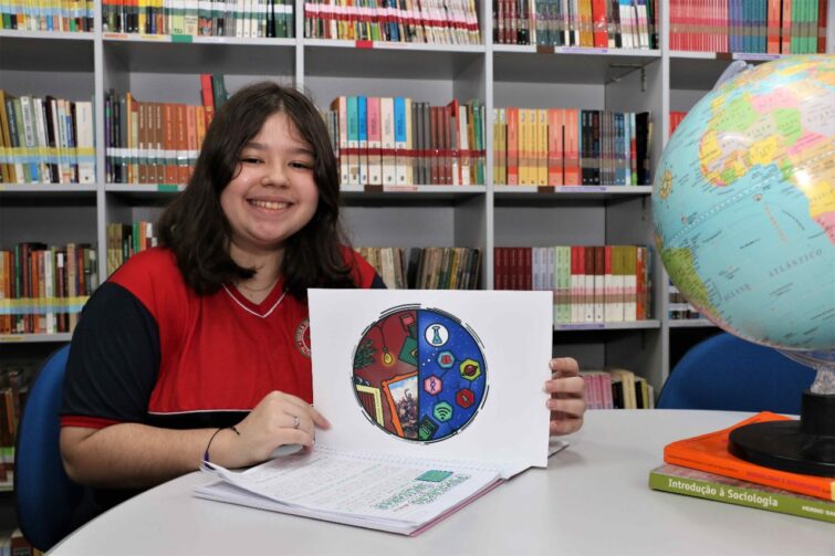 Estudante de escola estadual conquista 8º lugar em concurso nacional de desenho sobre ciência e tecnologia