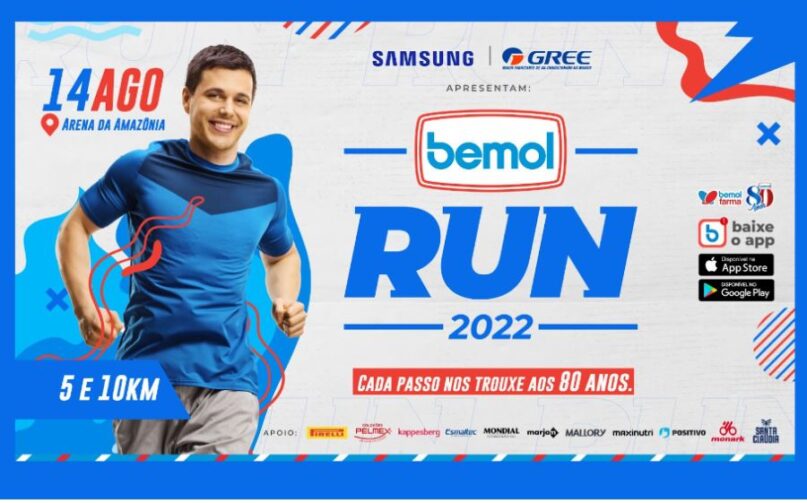 Bemol comemora 80 anos com a 2ª Edição da Bemol Run na Arena da Amazônia