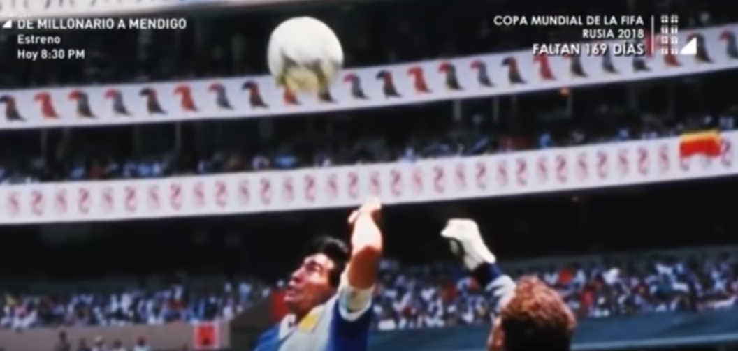 Bola do impressionante gol “Mão de Deus” de Maradona será leiloada