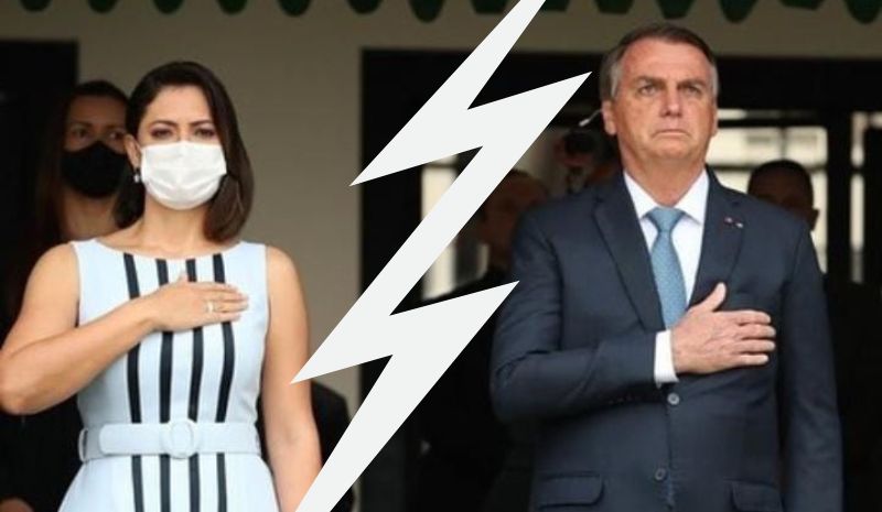 Jair Bolsonaro e Michelle Bolsonaro deixam de se seguir no Instagram