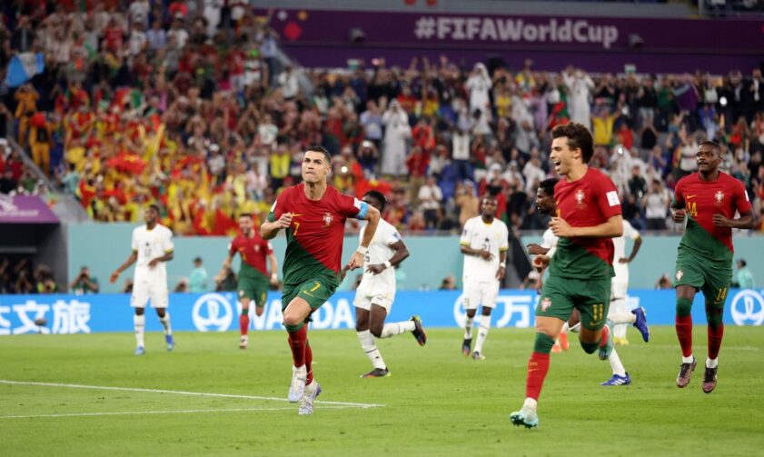 Com gol histórico de Cristiano Ronaldo, Portugal supera Gana por 3 a 2