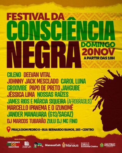 Festival celebra Dia da Consciência Negra com shows artísticos em Manaus