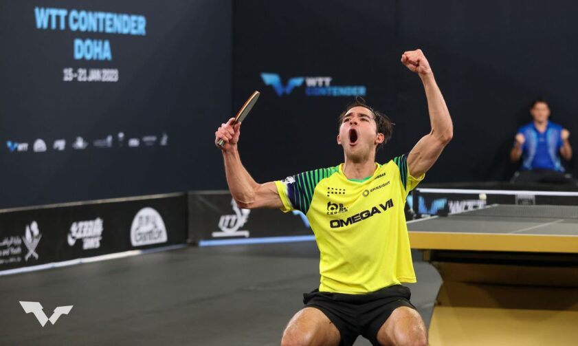 Calderano leva WTT Contender Doha, o 2º título consecutivo de 2023