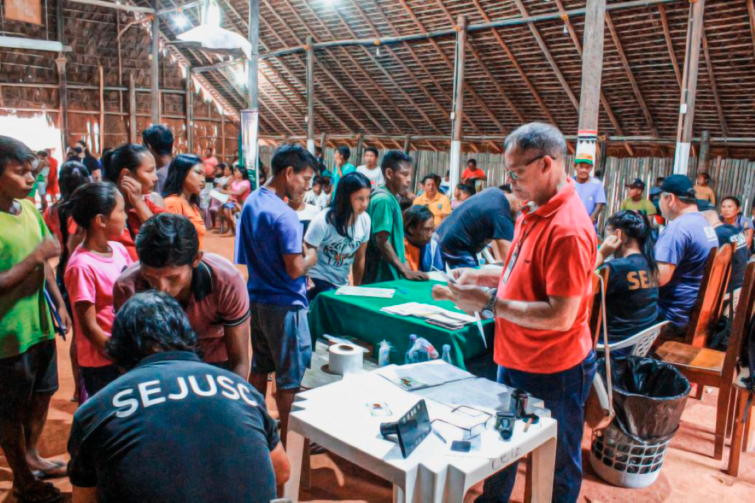 Na calha do Alto Rio Negro, indígenas recebem ações de cidadania ofertadas pela FEI