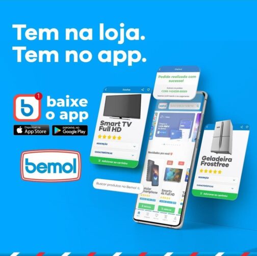 Aplicativo da Bemol possibilita realizar compras online e ganhar 3x mais bônus