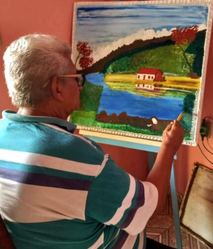 Com a paleta da experiência: a arte de Raymundo da Costa, pintor de 84 anos