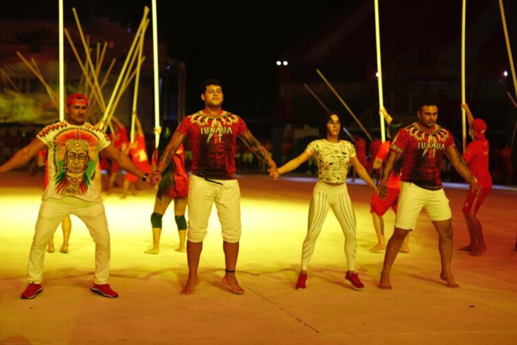 Ensaio na arena mostra que as coreografias serão um dos pontos fortes do Garantido