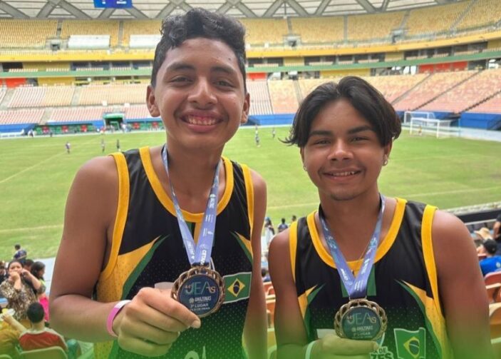 Atletas de Autazes garantem medalha de bronze no vôlei de praia dos Jogos Escolares do Amazonas