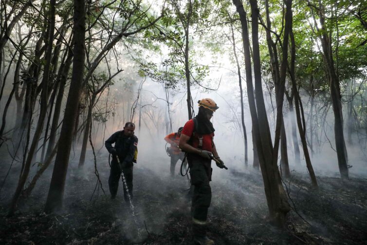 Efetivo é enviado para reforçar o combate aos focos de queimadas em Autazes