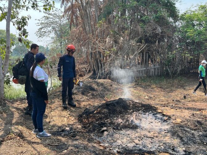 Parintins: operação em Gleba Vila Amazônia controla incêndios e queimadas