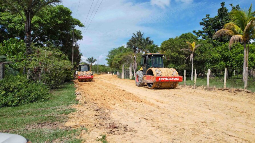 Pela primeira vez, Ramal de Itacoatiara recebe serviços como asfaltamento