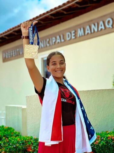 Conheça a atleta Maria Leoa, jovem de Manaquiri que brilha nos tatames pela região Norte