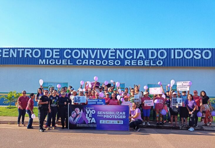 Junho Violeta: caminhada conscientizadora fortalece a luta contra a violência aos idosos em Autazes