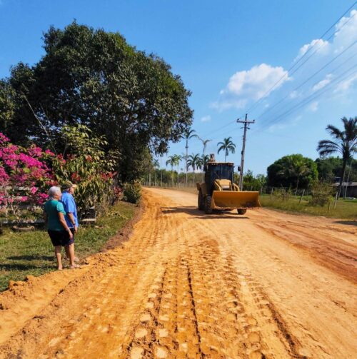 Obras de pavimentação e revitalização do ramal Acajatuba são iniciadas em Manacapuru