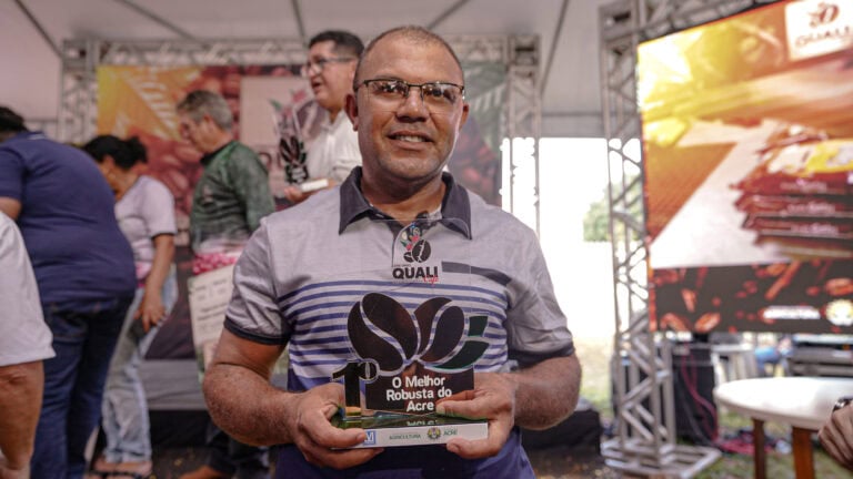 Produtor de Cruzeiro do Sul ocupa primeiro lugar em concurso que premia melhor café robusta do Acre