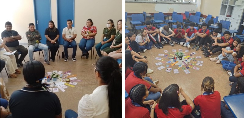 Pela primeira vez no interior, projeto 'Escola em Paz' chega em escola de Presidente Figueiredo