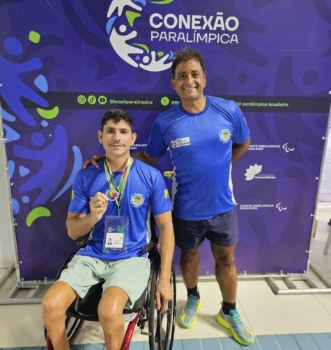 Paratleta de Cruzeiro do Sul conquista três pratas em competição nacional de natação, em São Paulo