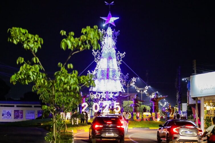 Manacapuru entra em temporada natalina com inauguração das tradicionais luzes festivas