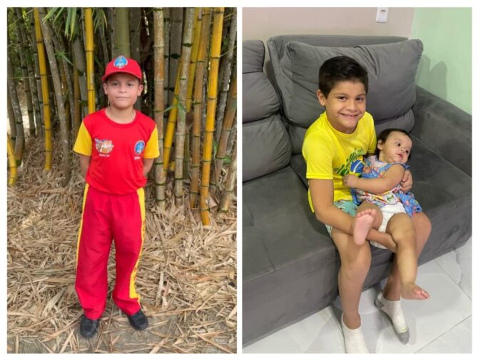 Em Manaus, Bombeiro Mirim salva irmã de um ano que se engasgou enquanto jantava