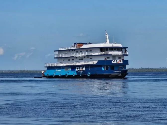 Codajás recebe Agência-Barco Chico Mendes da Caixa entre os dias 26 e 28 de maio