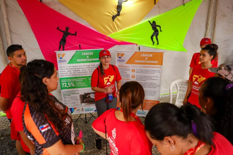 Ações de saúde e bem-estar são realizadas na programação da corrida ‘Manaus em Movimento’