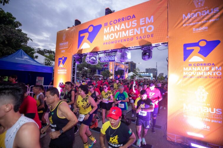 Corrida ‘Manaus em Movimento’ acontece neste sábado, 10 de maio, na Ponta Negra