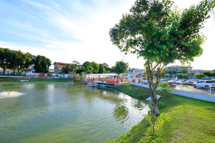 Manaus vai ganhar primeiro pedalinho público em lagoa na Compensa