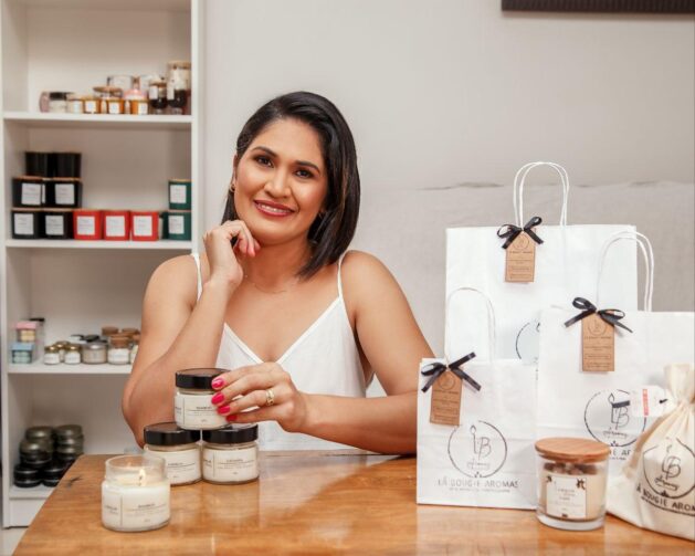 Regiane dos Santos transforma hobby em negócio com marca de velas aromáticas
