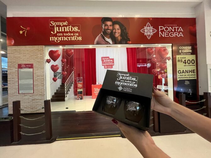 Shopping Ponta Negra celebra o amor com brindes exclusivos no Dia dos Namorados