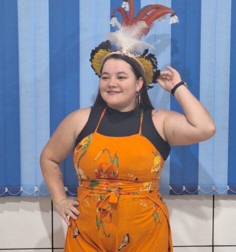 Vanessa Waltmann compartilha sua história com a educação de jovens e adultos, em Ji-Paraná