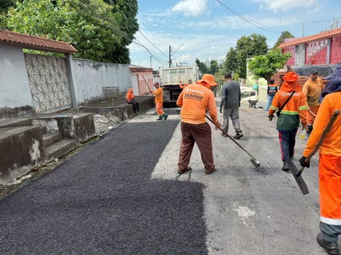 Manaus intensifica obras de infraestrutura no Parque 10