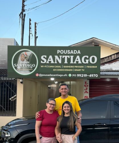 Pousada Santiago é opção para turistas no centro de Presidente Figueiredo