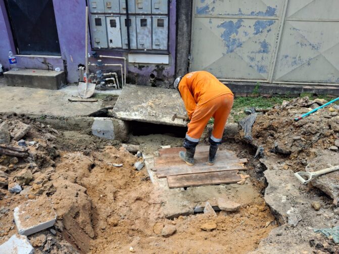 Obras de manutenção reforçam infraestrutura na rua Costa e Silva, no bairro Alvorada