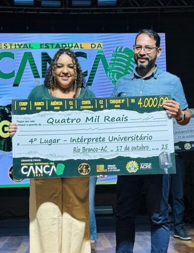 Estudantes do Ifac de Cruzeiro do Sul são premiadas no Festival Estadual da Canção 2025