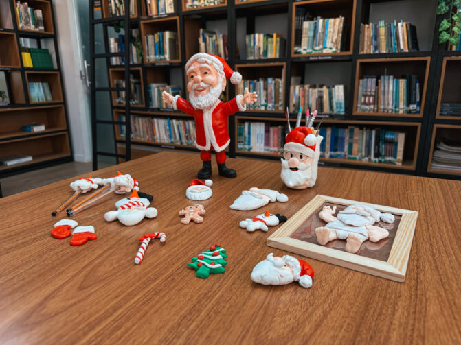 Inscrições para a oficina de itens natalinos em biscuit vai até 17 de outubro