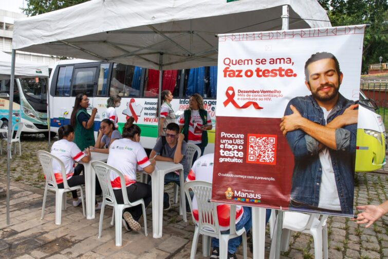 Com mais de 1,2 mil novos casos de HIV em 2025, Manaus reforça campanha de prevenção