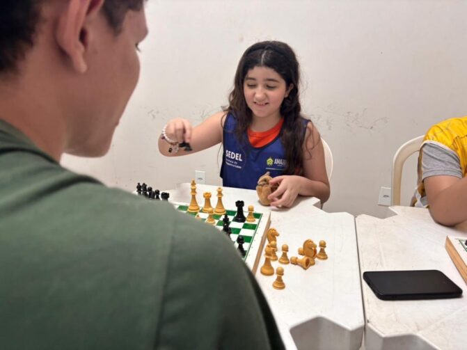 Atleta amazonense se prepara para Campeonato Brasileiro de Xadrez Sub-12 em 2026
