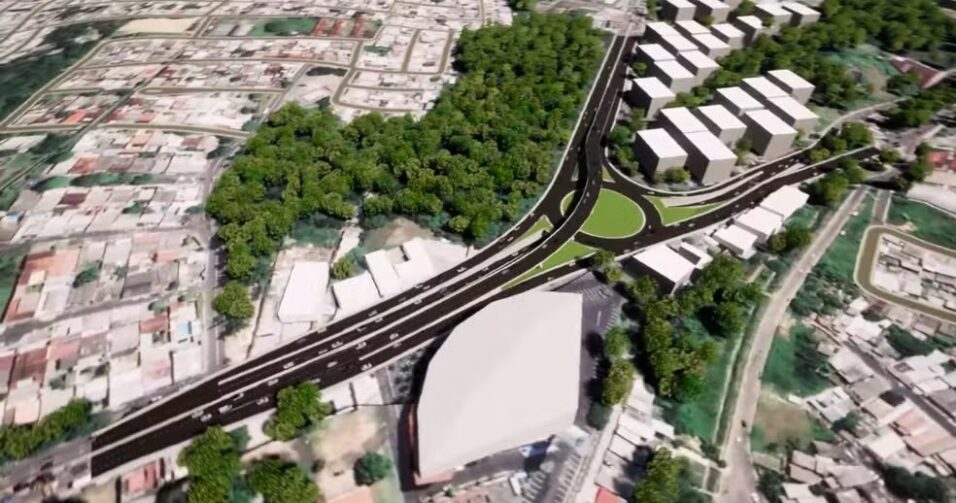 Para obras de complexo viário, retorno na avenida Coronel Teixeira é interditado