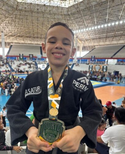 Roraimense de 7 anos conquista ouro no Norte Brasileiro de Jiu-Jitsu