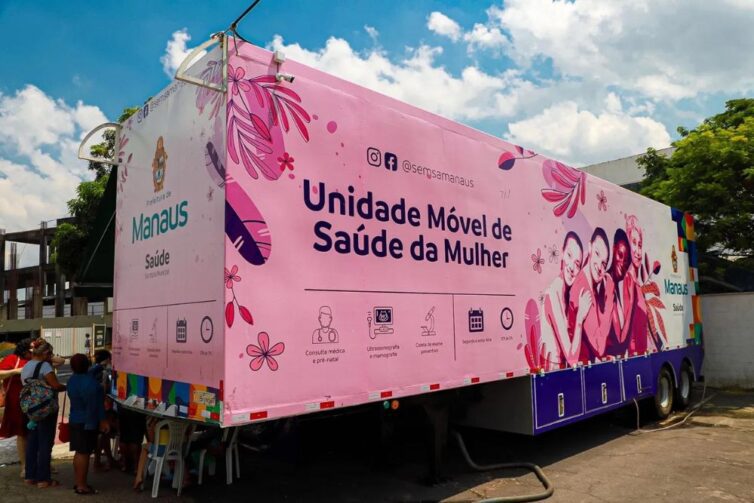 Unidade Móvel de Saúde da Mulher continua com atendimentos na Marina do Davi até 21 de agosto
